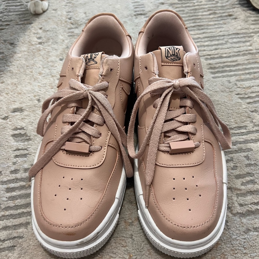 Light pink/blush/nude Nike AF1s